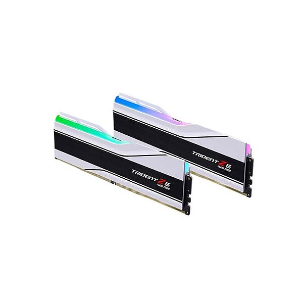 G.Skill F5-6000J3636F32GX2-TZ5NRW Trident Z5 Neo RGB 64GB (2 x 32GB) DDR5 6000Mhz 1.35V EXPO Memory White