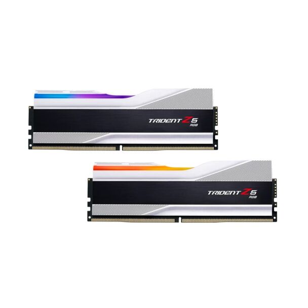 G.Skill F5-7600J3646G16GX2-TZ5RS Trident Z5 RGB 32GB (2 x 16GB) DDR5 7600MHz CL36 Desktop Memory Kit Silver