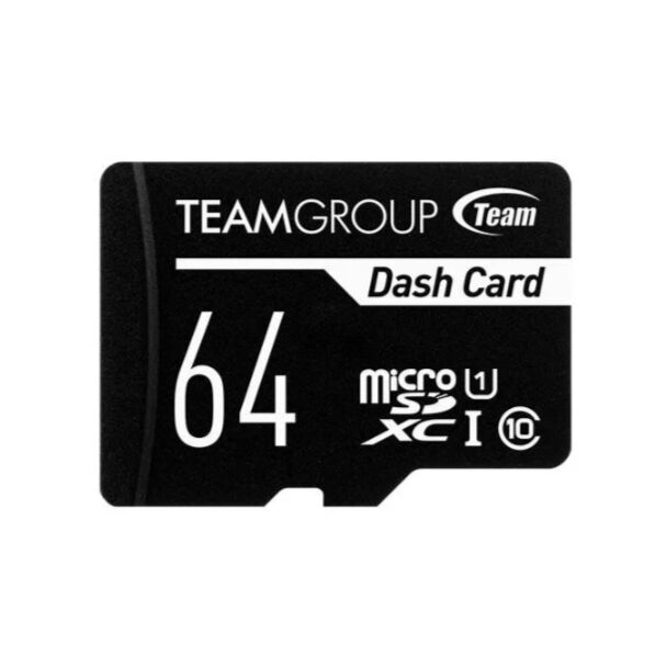 Team TDUSDX64GUHS03 Dash Card SDXC UHS-1 Micro SD Card 64GB