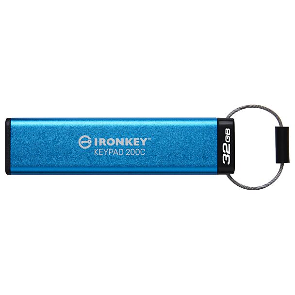 Kingston IKKP200C/32GB IronKey Keypad 200C Encrypted USB-C Flash Drive 32GB