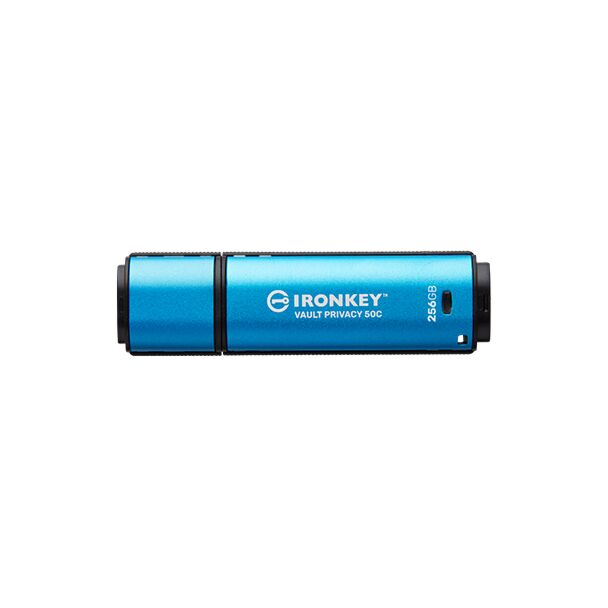 Kingston IKVP50C/256GB Ironkey Vault Privacy 50 FIPS 197 Certified Encrypted USB-C Flash Drive 256GB