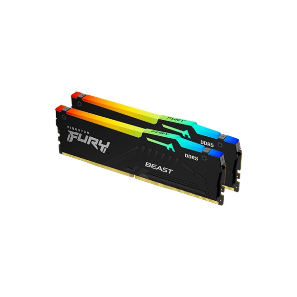 Kingston KF552C36BBEAK2-32 FURY Beast RGB 32GB (2x16GB) 5200MT/s DDR5 CL36 DIMM Memory For AMD