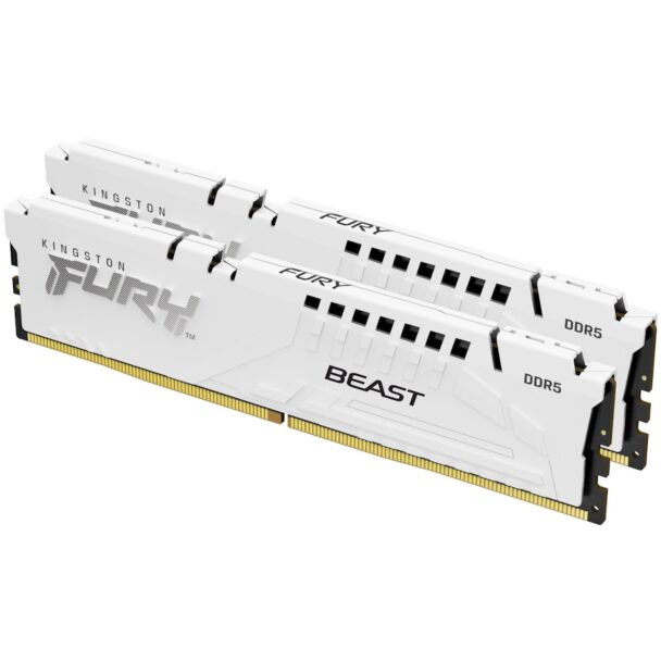 Kingston KF552C36BWEK2-32 FURY Beast DDR5 32GB (2x16GB) 5200MHz CL36 Memory Kit White