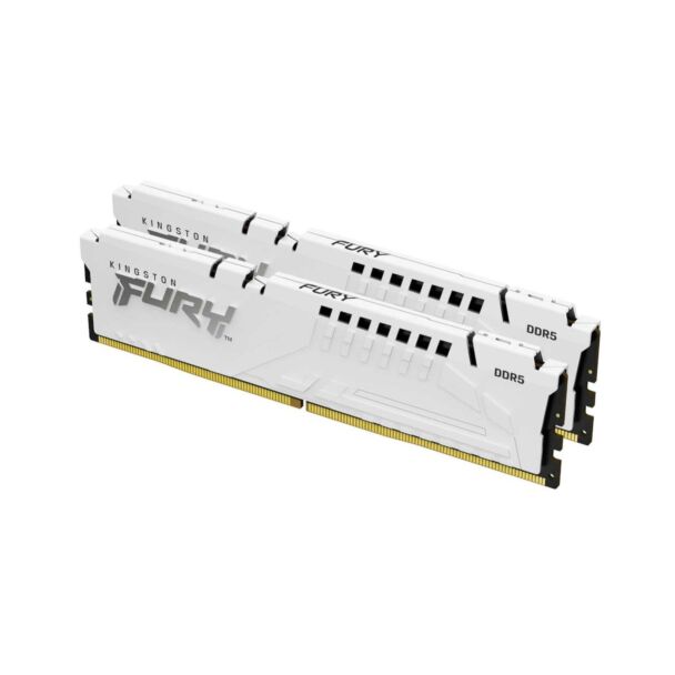 Kingston KF556C36BWEK2-32 Fury Beast Expo 32GB (2 x 16GB) 5600MHz DDR5 5600MHz CL36 Desktop Memory Kit White