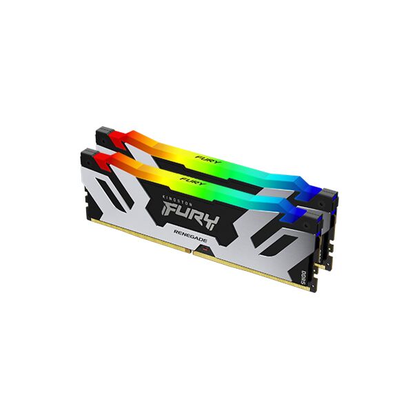Kingston KF564C32RSAK2-32 FURY Renegade RGB 32GB (2x16GB) DDR5 6400MT/s CL32 DIMM Desktop Memory Kit