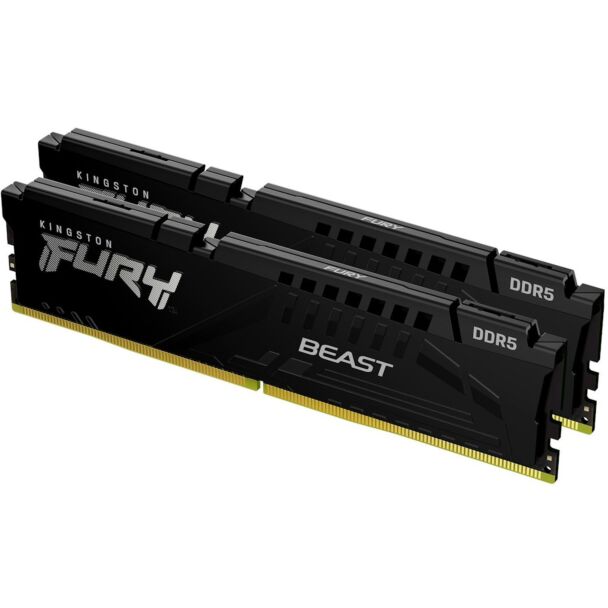 Kingston KF568C34BBEK2-32 Fury Beast 32GB (2x16GB) DDR5 6800MT/s CL34 DIMM Black Memory