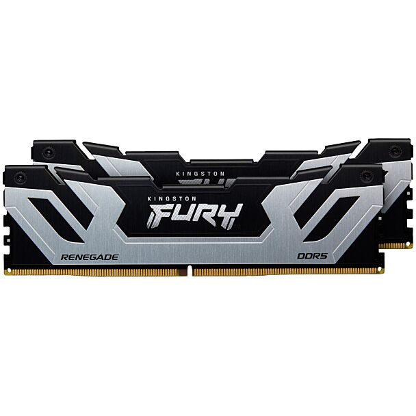 Kingston KF584CU40RSK2-48 Fury Renegade RGB Silver 48GB (2x24GB) DDR5 8400MT/s CL40 CUDIMM  Memory Silver XMP