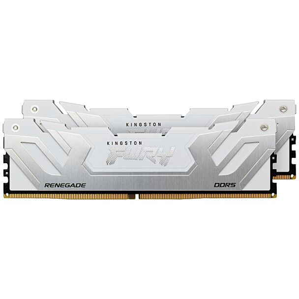 Kingston KF584CU40RWK2-48 Fury Renegade RGB Silver 48GB (2x24GB) DDR5 8400MT/s CL40 CUDIMM Memory White XMP