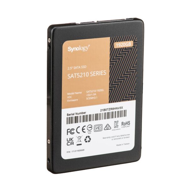 Synology SAT5210-1920G SAT5210-1920,1920GB 2.5" SATA3 Enterprise SSD