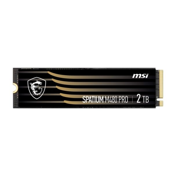 MSI SPATIUM M480 2TB PRO PCIe Gen 4x4 NVMe M.2 SSD