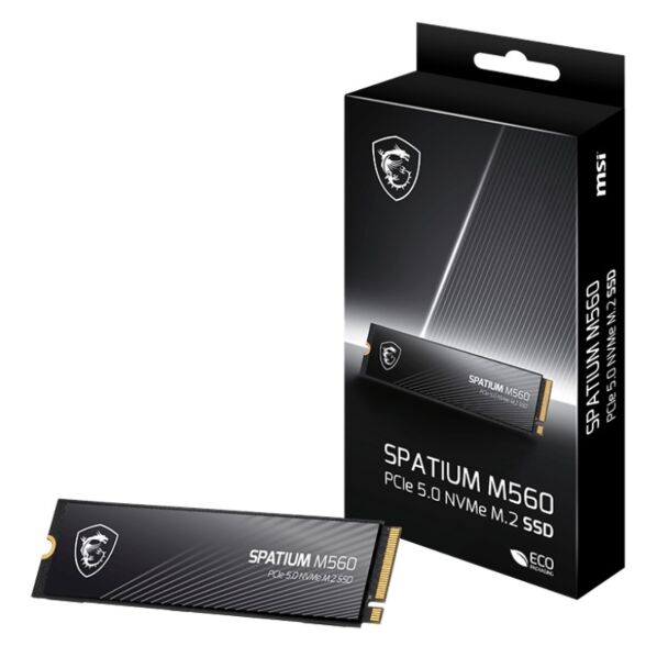 MSI SPATIUM M560 1TB M.2 2280 NVMe 2.0 PCIe 5.0 SSD
