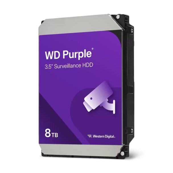 WD WD84PURZ 8TB Purple 3.5" SATA 6Gb/s 128MB Surveillance Hard Drive