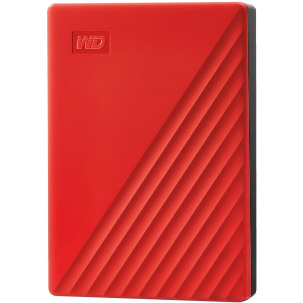 WD WDBPKJ0050BRD-WESN My Passport 5TB USB 3.2 External Portable Hard Drive Red